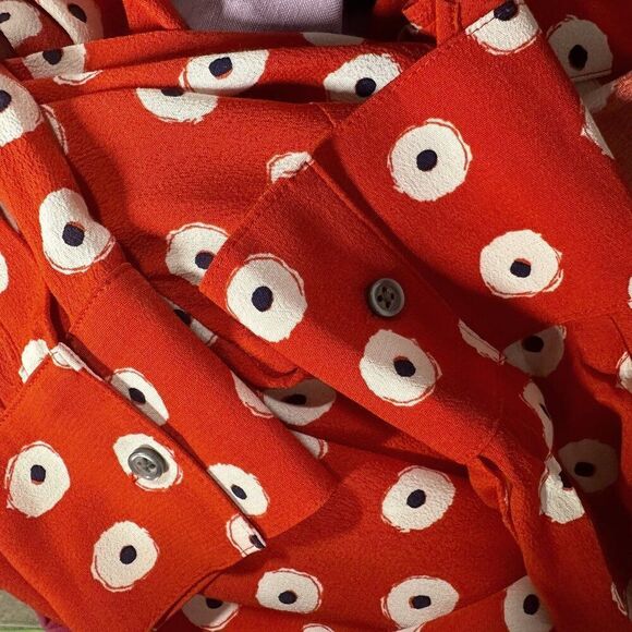 Boden Jessica Red A-Line Dotted Belted Shirt Dress NWT Womens Size US 10 - Picture 11 of 11